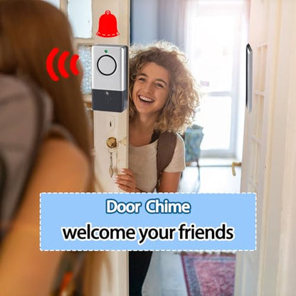 Window Door Alarm for Kids Personal Home Security Alarms with Chime for House, RV, Office, Business Safe（8pack） - color: ‎8 Pack ‎silver gray