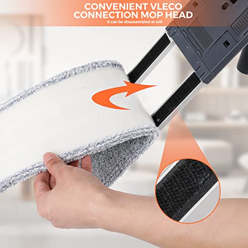 Large Dust Mop Wet Mop with 36 inch Mop Cloth for Commercial Industrial Use - size: 36 inches