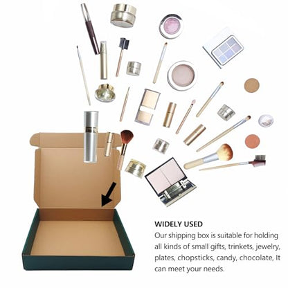 Green Recyclable Cardboard Small Gift Mailer Boxes for Shipping Packaging Craft Gifts Giving Products (25 Pack, 9 x 6 x 2 Inch) - color: Green, size: 9 x 6 x 2 Inch