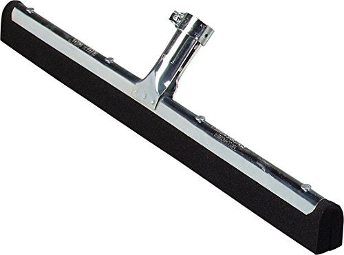 SPARTA Flo-Pac Double Foam Floor Rubber Squeegee Window Squeegee with Heavy Duty Steel Frame for Floor, Concrete, Tile, Garage, Commercial Use, 18 X 1.5 X 3 Inches, Black, (Pack of 10)