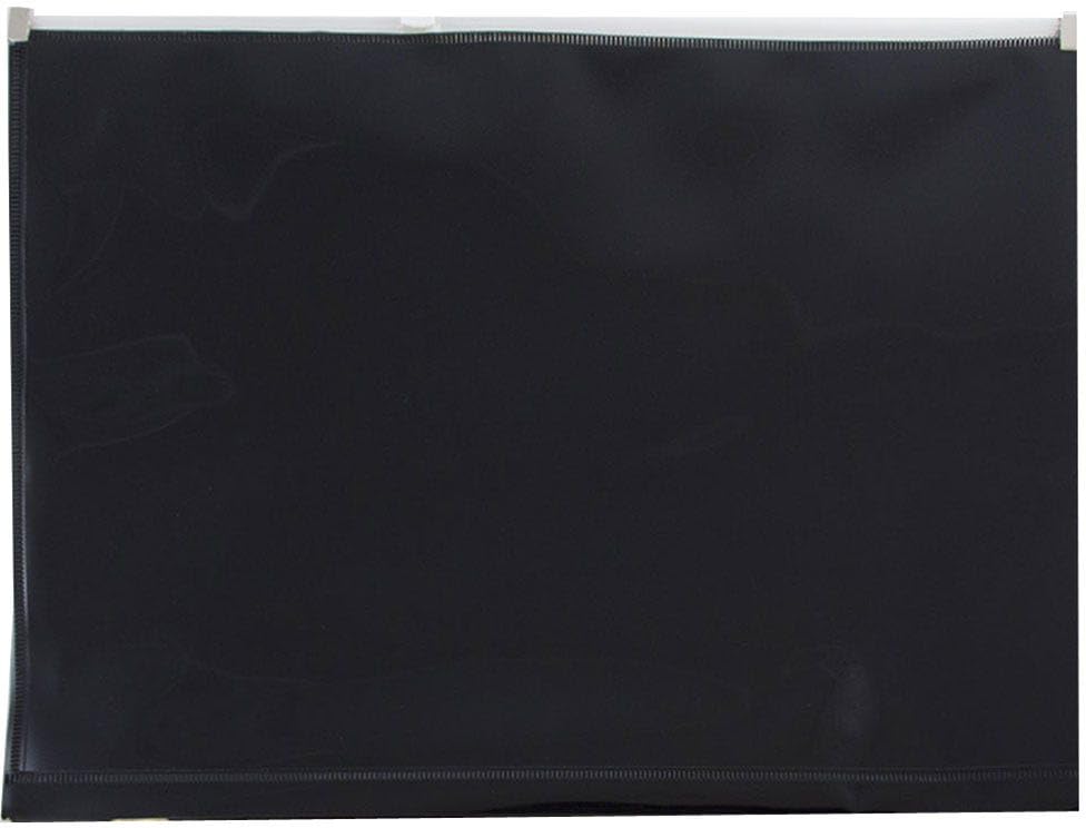 JAM PAPER Plastic Envelopes with Zip Closure - Letter Booklet - 9 3/4 x 13 - Black - 3/Pack - color: Black, size: Letter Size - 3 Pack