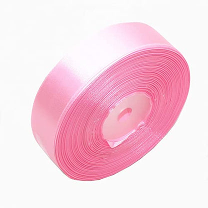 Pink Satin Ribbon 1 Inch for Gift Wrapping, 50 Yards in Length - color: Pink, size: 1"