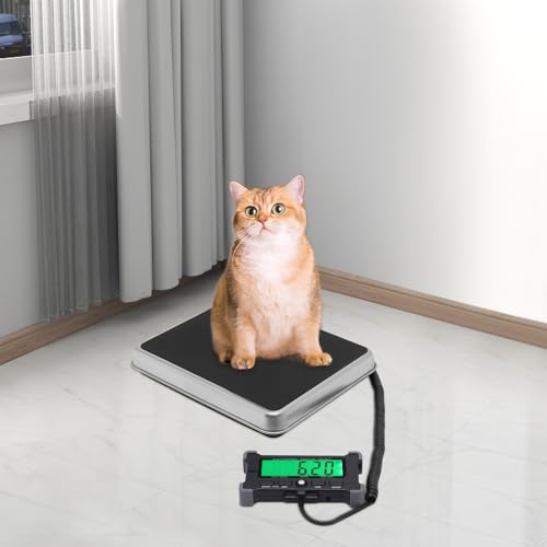 Digital Shipping Postal Scale, 440LBS Weight Commercial Stainless Steel Digital Mail Parcel Scale Multiple Shipping Scale with LCD Display& Extended Cord for Business, Warehouse, Home