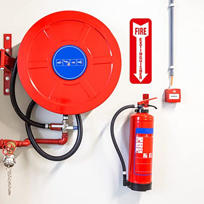 20 Sets Fire Extinguisher Mount for 5-20 lb Fire Extinguisher Bracket Wall Hook with Screws Gaskets Self Adhesive Safety Sticker Sign Quick Install Holder Kit for Garage Workshop Home Cabinet Use
