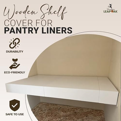 Wooden Shelf Covers for 16-Inch Deep Wire Racks, 1, White, 36"W x 16"D - color: White