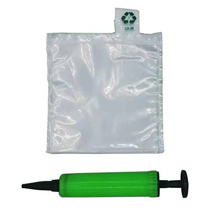 Miupoo Packaging Air Bags,Clear Plastic Inflatable Air Packaging Protector Bag with Free Pump Cushion,Air Inflatable Cushion Blocking Packaging Bag,6x6 Inches,50 Pieces - size: 6x6 Inches