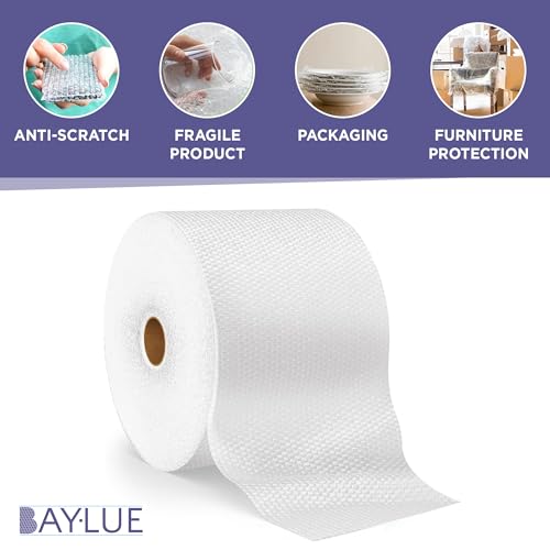 Heavy Duty Small Bubble Wrap Roll for Moving & Packing, 12 in x 175 ft