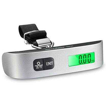 Fosmon Digital Luggage Scale, 110lbs Suitcase Baggage Scale, 2 Pack Silver - color: silver 2 pack