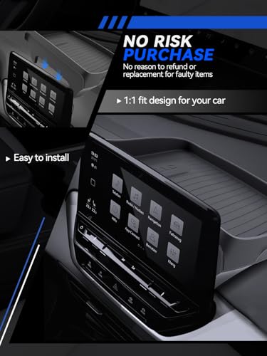for Audi Q5 Dashboard Console Organizer 2021-2025 Audi Q5/Q5L/A5/S5 & 2020-2025 Audi A4L/A4/S4 Accessories Behind Screen Organizer Storage Box Console Dash Tray - size: for 2020-2025 VW ID.4 & Audi A4 A4L S4