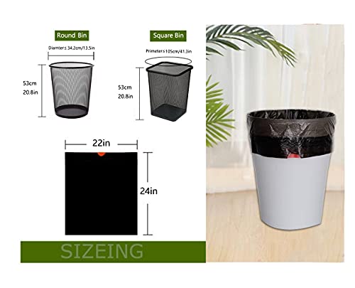 Feisco 8 Gallon Black Trash Bag,30L Drawstring Garbage Bag Trash Can Liner,90 Counts,0.9 Mil (8 Gallon, Black) - size: 1 Count (Pack of 1)