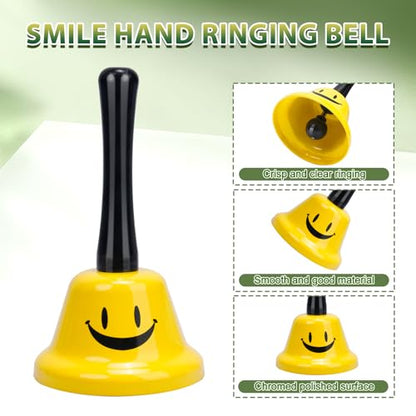 UCEC Ring Service Call Bell Smile Hand Ringing Bell for Hotel Counter - size: 2 Bells