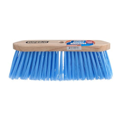 Superio Blue Synthetic Broom Head Refill - 12 Inch, Hard Floor, Kitchen & Home Broom - color: Synthetic, size: 1 Pack Head