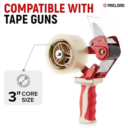 3" x 110 Yards Clear Packing Tape, Pack of 2 - Heavy-Duty 2.6 Mil Thick Carton Sealing Tape with Industrial Strength Adhesion for Packaging, Moving, or Shipping Boxes - size: 3" x 110 Yards, style: Pack of 2