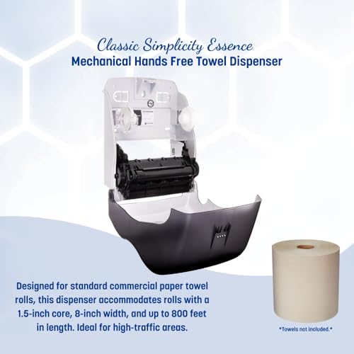 SJMT7400TBK - San Jamar Simplicity Mechanical Roll Towel Dispenser - color: Black Pearl