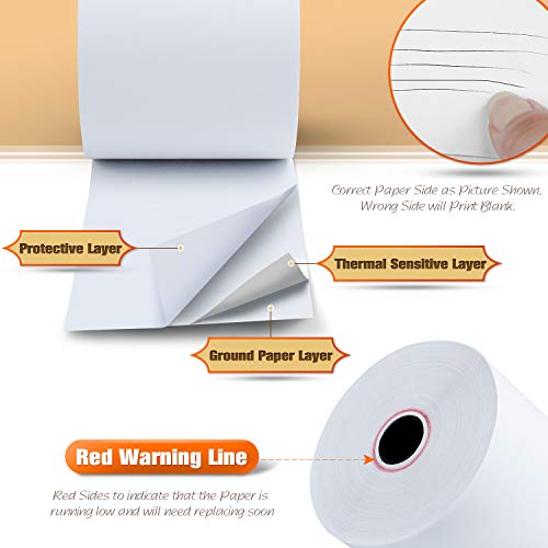 2 1/4" x 230' Credit Card Thermal Receipt Paper 50 Rolls - size: 2-1/4" x 230', style: 50 Rolls