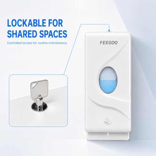 Automatic Soap Dispenser, 27 fl oz White Wall Mounted - color: Fg2002-white