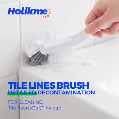 Holikme 7 Pack Cleaning Brush Scrub Brush Kitchen Brush for Floor,Green - color: Green