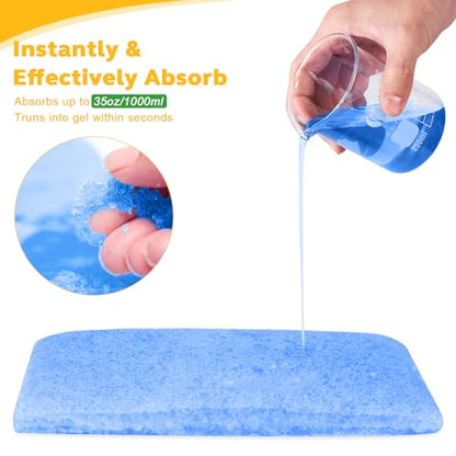 OUMEE Scented 100 Count Absorbent Commode Pads for Bedside Commode Bucket - size: 9.5*5in-Lemon
