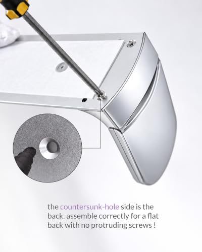 simpletome ONE Hand Paper Towel Holder Under Cabinet (Pearl Chrome Silver) - color: Pearl Chrome Silver