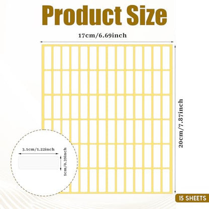 1260 Pcs Mini Labels Stickers Blank Removable Freezer Labels Small White Label for Price Food Writing Containers Storage Bins Jars Pantry Organization