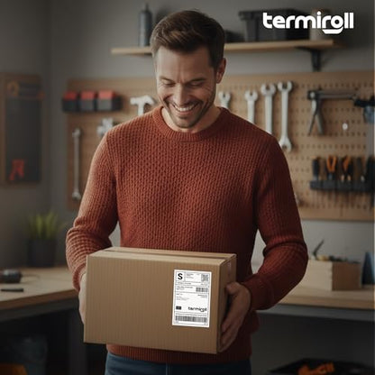 4x6 Thermal Labels, Shipping Stickers 130 Labels/Fanfold Perforated, Compatible with Rollo, Zebra, iDPRT, Munbyn & More Direct Thermal Printers, Strong Adhesive for Small & Medium Business - size: 4x6 - 1 Stack | 130 Labels