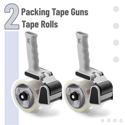 Mr. Pen- Heavy Duty Packing Tape Dispenser Gun, 2 Inch - color: Black, size: 2 Pack