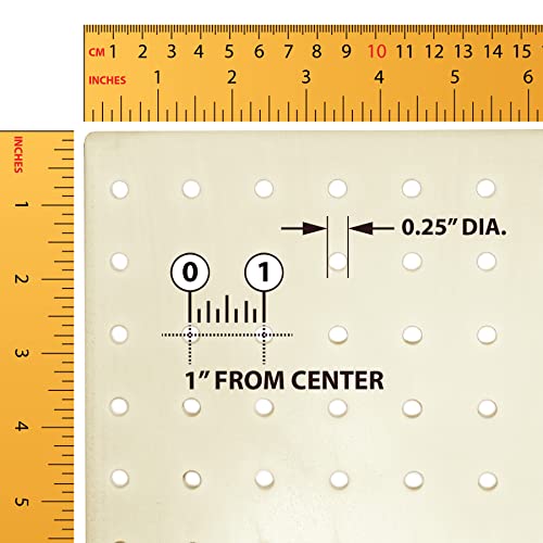 Azar 700508-WHT 8-Inch W by 20-Inch H Revolving White Pegboard Counter Unit, White - color: White, style: Pegboard Only