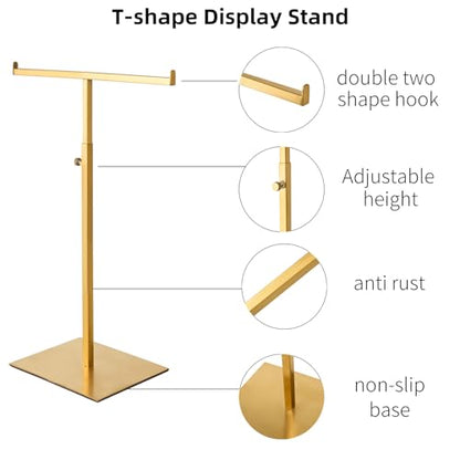 Purse Display Stand Set of 2 Jewelry Tower Stainless Steel - color: Titanium Color-2 Pcs