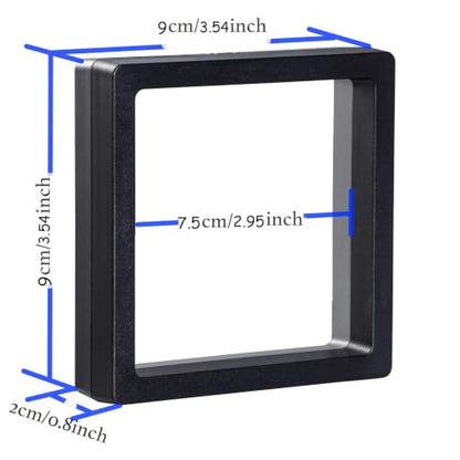 10 Pack Jewelry Gift Boxes, 3.54 x 3.54 x 0.78 Inch, Transparent Jewelry Boxes, Small Gift Boxes for Jewelry, Earrings, Necklaces, Handmade Bangles, and Bracelets (Black and White B) - color: Black and White B