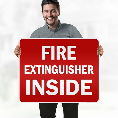Fire Extinguisher Inside Sign, 24x30 Inches, 3M EGP Reflective .080 Aluminum, Fade Resistant, Made in USA by My Sign Center - size: 24x30 Reflective Aluminum