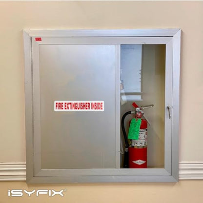 iSYFIX Fire Extinguisher Inside Signs for Vehicles, 12x2.5 Inch, 5 Pack - color: White, size: 12x2.5 (5 Pack)