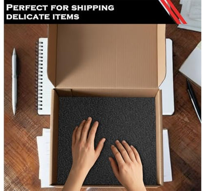 Frienda 8 Pcs Polyethylene Foam Sheet, 12 x 12 x 0.5 Inch, Black - color: Black
