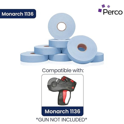 Pricing Labels for Monarch 1136 Blue - 14,000 Labels w/ 8 Rolls Value Pack, 1 Sleeve - Made in USA - color: Blue, size: 1 Sleeve