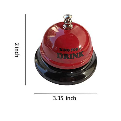 Cute Desk/Kitchen/Bar Counter Top Service Call Bell Ring - color: Red