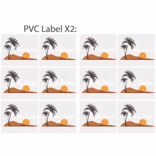 Empty Plastic Bottles with Pump Dispenser, 500ml Gradient Bottle, 6 Pack - color: Gradient, size: 6 Pack