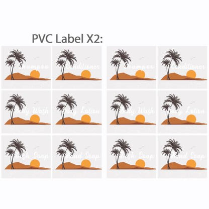 Empty Plastic Bottles with Pump Dispenser, 500ml Gradient Bottle, 6 Pack - color: Gradient, size: 6 Pack