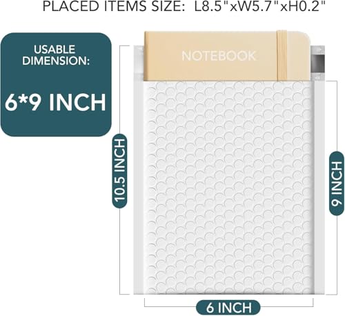 Metronic 1000 Pack Bubble Mailer 6x10 Inch White,Usable Size 6x9" Waterproof Padded Envelopes,Self-Seal Modern Bubble Mailers Cushioning for Shipping,Jewelry Makeup Supplies, Packaging Bulk - color: White, size: 6x10" 1000 pc