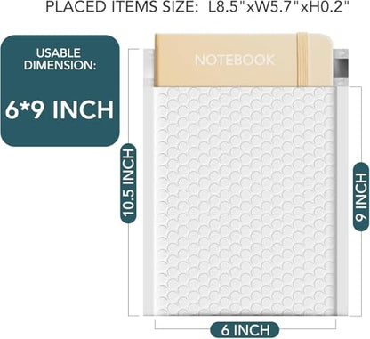Metronic 1000 Pack Bubble Mailer 6x10 Inch White,Usable Size 6x9" Waterproof Padded Envelopes,Self-Seal Modern Bubble Mailers Cushioning for Shipping,Jewelry Makeup Supplies, Packaging Bulk - color: White, size: 6x10" 1000 pc