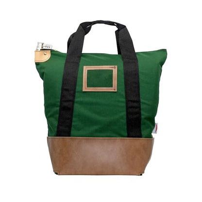 Locking Heavy Duty Courier Bag, 18x18x8 inch - color: Forest Green