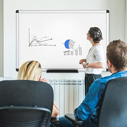 VIZ-PRO Dry Erase Board, 36 x 24 Inches, 2 Pack, Wall Mounted Whiteboard - size: 36 x 24 Inches