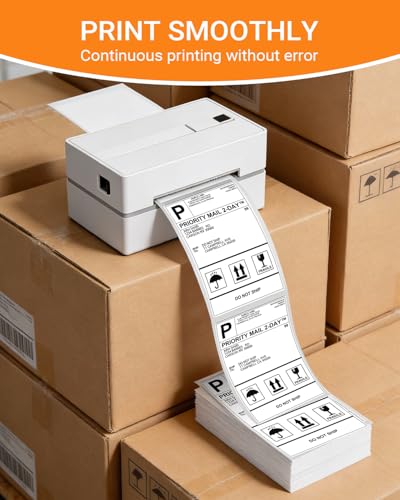 4x6 Thermal Shipping Labels Fanfold, Direct Thermal Printer Labels - size: Fanfold 4000 Shipping Labels