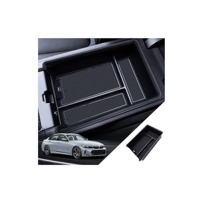 for BMW 330i Center Console Organizer (2019~2026) BMW 430i/M440i/M4 Coupe & (2023~2026) 330i/M340i/M3 Accessories Armrest Tray Middle Storage Box Insert Container Durable ABS Plastic - size: for 2019-2026 BMW 3 Series & 4 Series