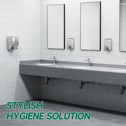 anydry Commercial Soap Dispenser Wall Mounted 37oz Brushed Stainless Steel - color: Brushed