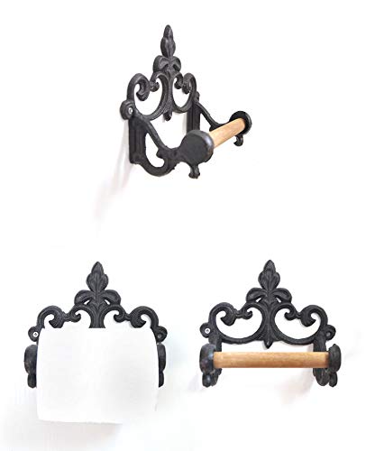 Cast Iron Toilet Paper Roll Holder,Wall Mounted Tissue Holder