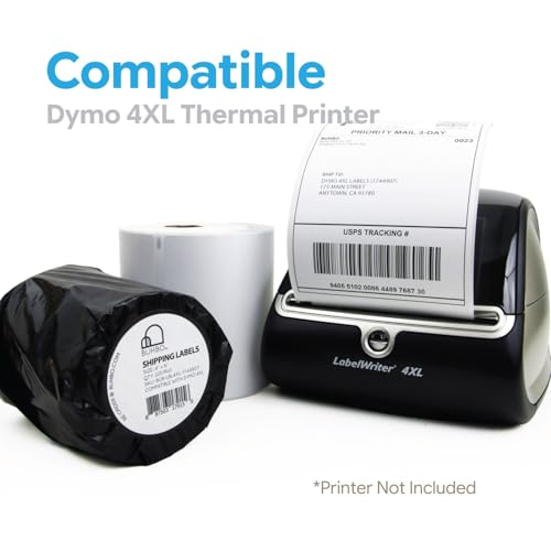 Buhbo Compatible DYMO LabelWriter 4XL Shipping Label 1744907, 4 x 6 inch - size: 1 Roll