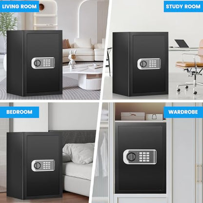 [16.54" Tall] Safe Box, 2.8 Cuft Home Safes With Fireproof Bag - size: 2.8 Cuft