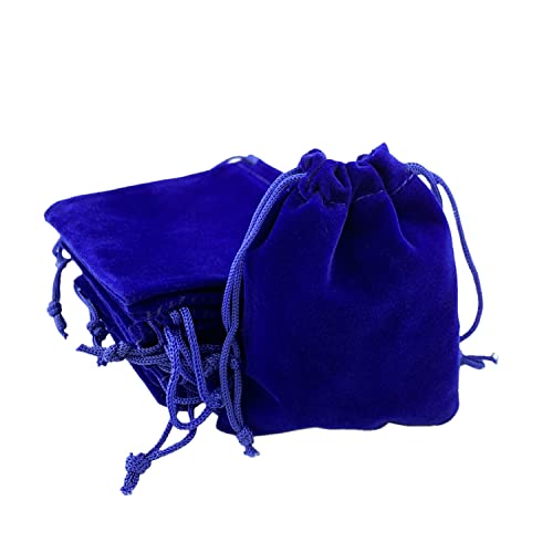 Palmhomee Pack of 48 3x4 Inch Velvet Drawstring Bags Gift Bag Velvet Pouch For Jewelry Wedding and Party Favor (Royal Blue) - color: Royal Blue