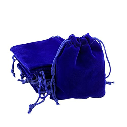 Palmhomee Pack of 48 3x4 Inch Velvet Drawstring Bags Gift Bag Velvet Pouch For Jewelry Wedding and Party Favor (Royal Blue) - color: Royal Blue