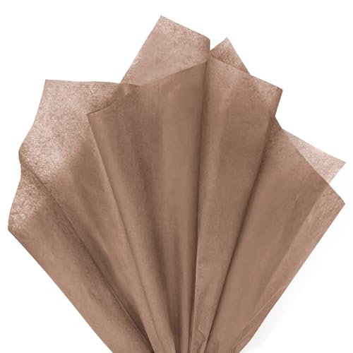 120 Sheets 14 x 20 Inch Brown Tissue Paper for Gift Bag Wrapping - color: Brown