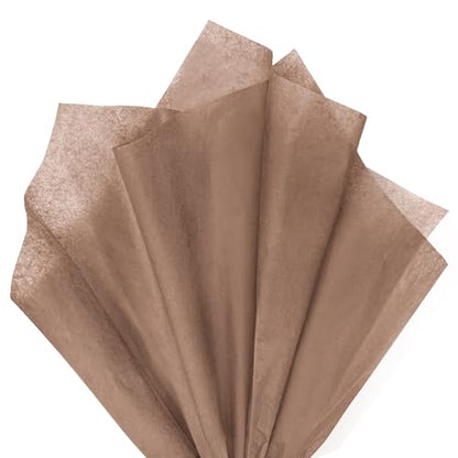 120 Sheets 14 x 20 Inch Brown Tissue Paper for Gift Bag Wrapping - color: Brown